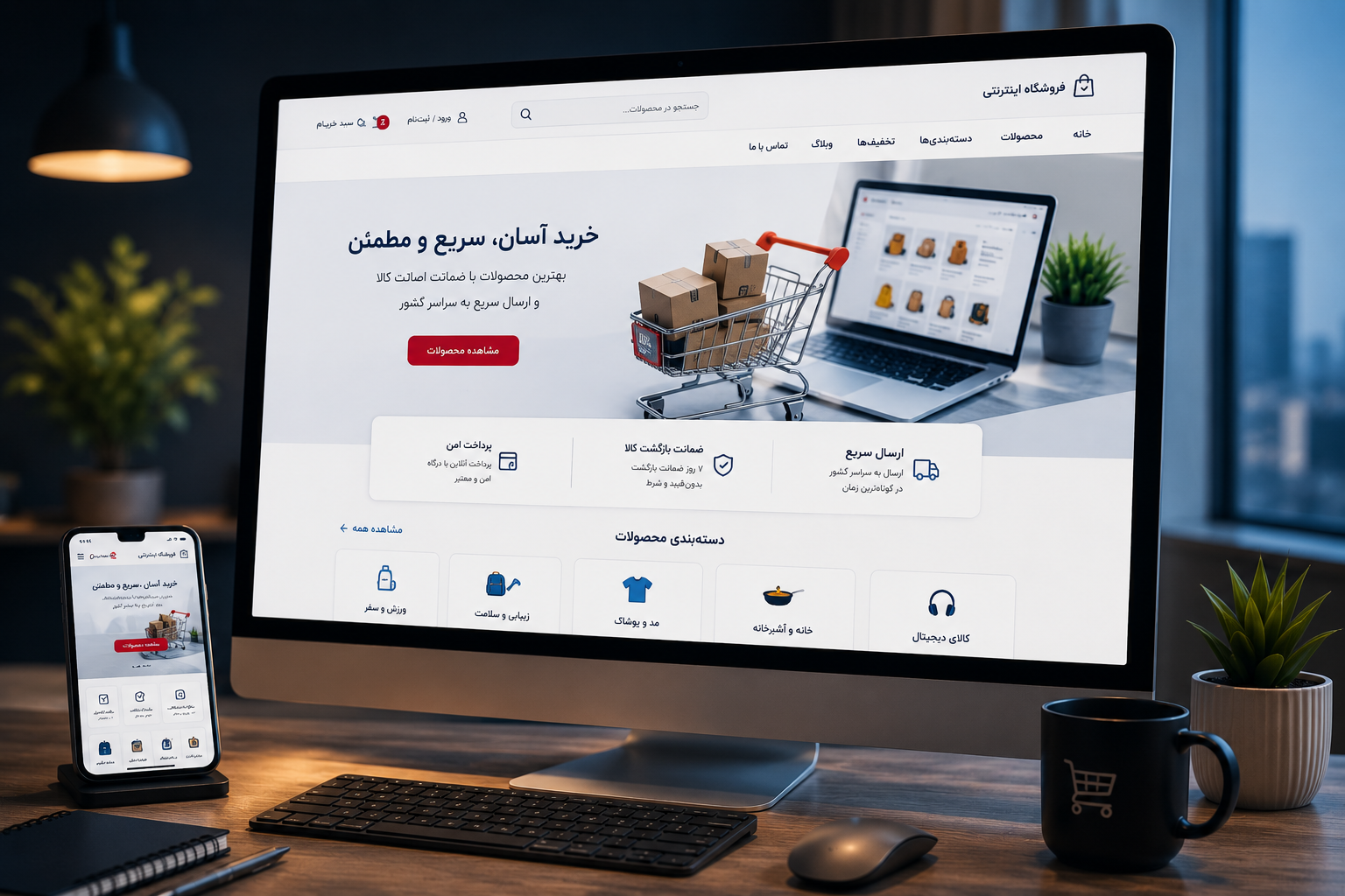 طراحی فروشگاه اینترنتی هوشاتک